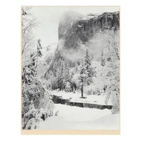 Ansel Adams (American, 1902-1984),  El Capitan, Winter