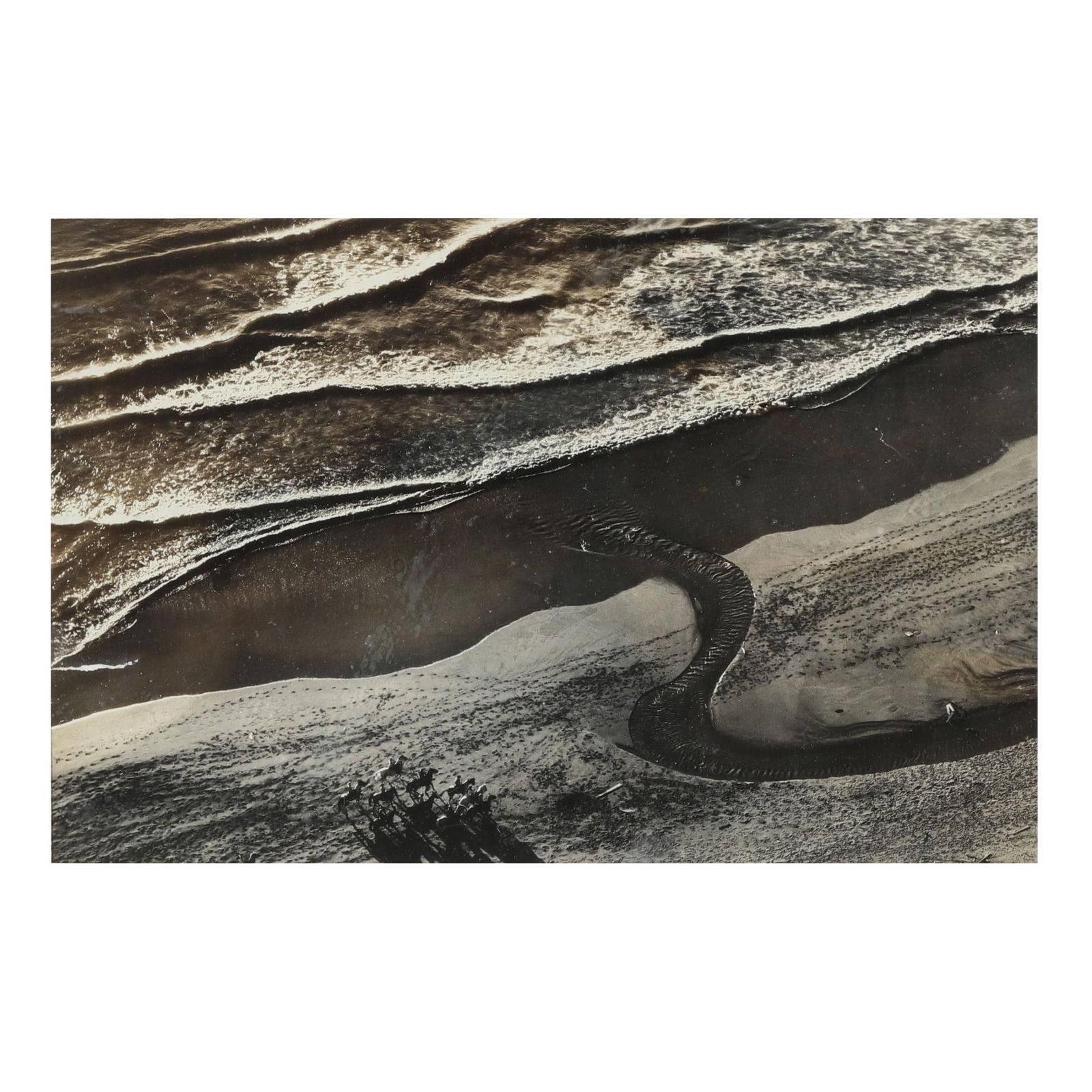 Margaret Bourke-White (American, 1904-1971),  Untitled (Horseback Riders on the Beach of the Pacific (1 of 7)