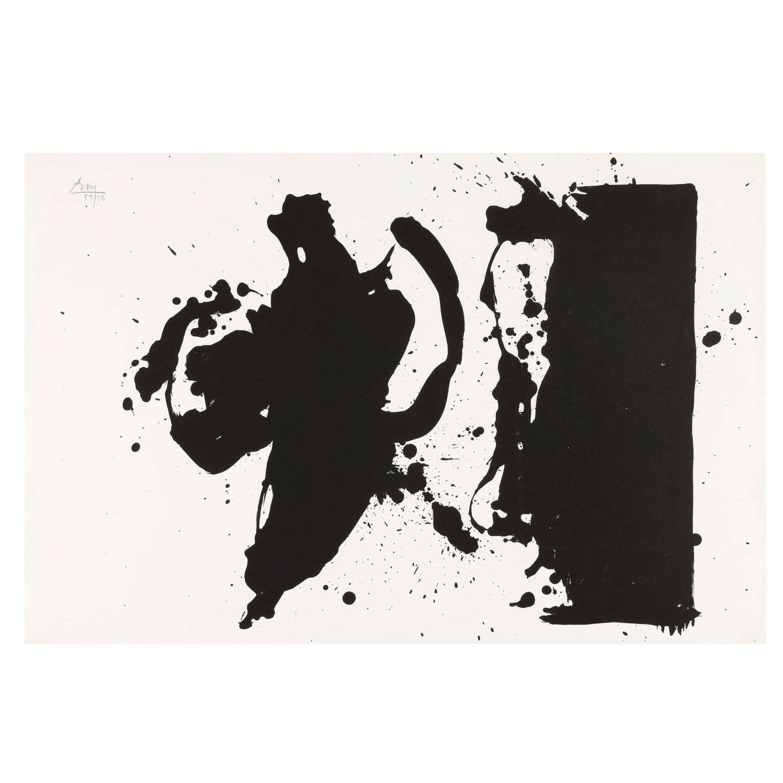 Robert Motherwell (American, 1915–1991),  Elegy Study (1 of 5)