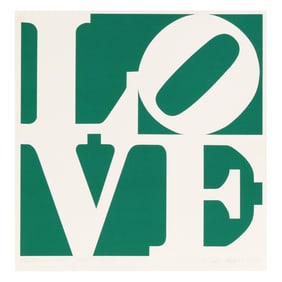 Robert Indiana (American, 1928-2018),  Greenpeace Love