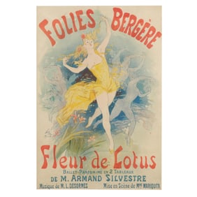 Jules Chéret (French, 1836-1932),  Folies Bergère: Fleur de Lotus