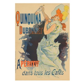 Jules Chéret (French, 1836-1932),  Quinquina Dubonnet (Apéritif dans tous les Cafés)