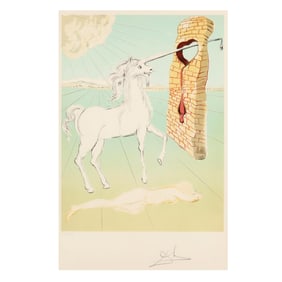 Salvador Dali (Spanish, 1904-1989),  The Agony of Love (The Unicorn)
