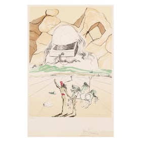 Salvador Dali (Spanish, 1904-1989),  The Path to Wisdom (The Banker, Drawer)