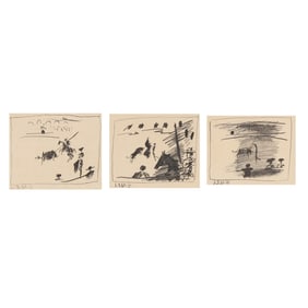 Pablo Picasso (Spanish, 1881-1973),  La Pique / Jeu de la Cape / Los Bandaleros