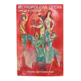 Marc Chagall (French/Russian, 1887-1985),  Metropolitan Opera, Lincoln Center