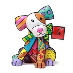 Romero Britto (Brazilian, b. 1963),  For You (Lifesize Dog Sculpture)