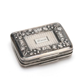George III Silver Gilt Vinaigrette, Mark of Samuel Pemberton