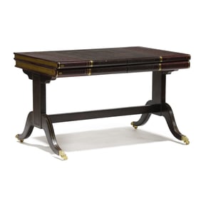 Maitland Smith, Oversized Faux Leather Book Writing Table