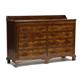 George III Inlaid Mahogany Mule Chest