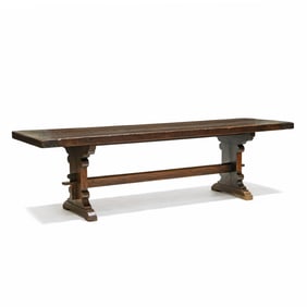 Antique Oak Monastery Table