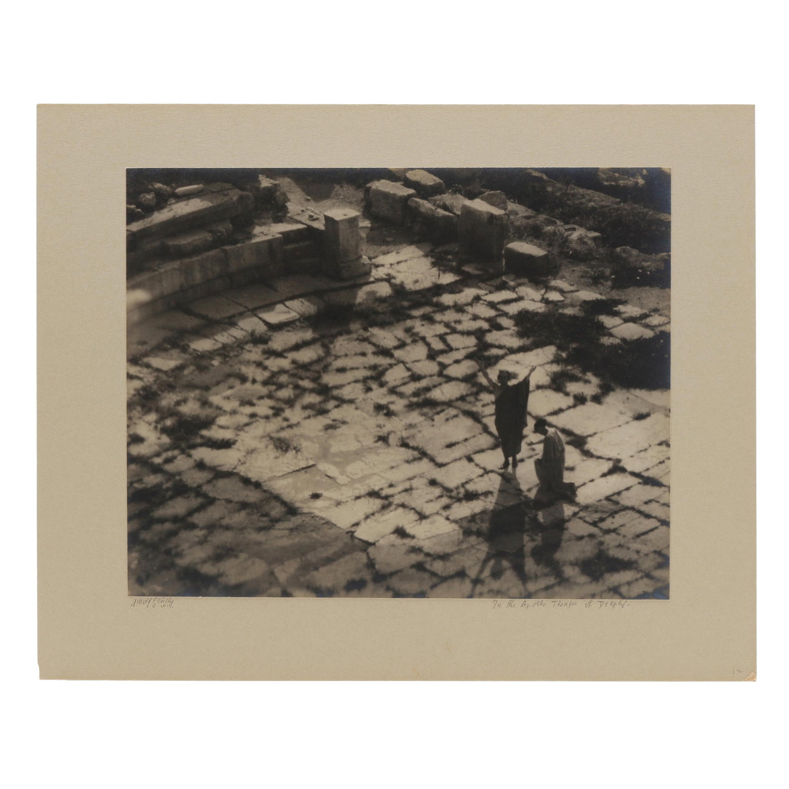 Arnold Genthe (German-American, 1869-1942),  Temple of Apollo at Delphi (1 of 6)