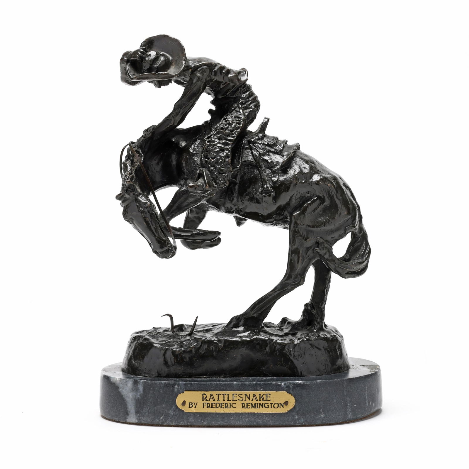 After Frederic S. Remington (American, 1861-1909),  Rattlesnake (1 of 9)