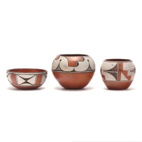 Three Southwestern Native American Pottery Vessels