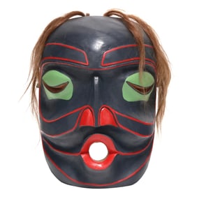 Ivan "Coyote" Otterlifter (Cherokee, 1936-1999), "Tzaqua" Mask