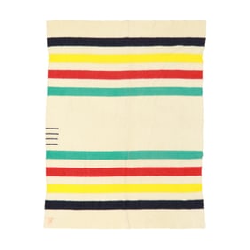 Vintage Hudson's Bay Wool Point Blanket