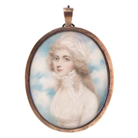 Circle of Andrew Plimer (British, 1763-1837), Portrait Miniature of a Lady