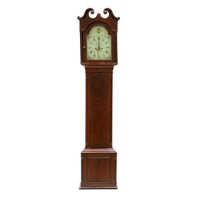 American Chippendale Walnut Tall Case Clock
