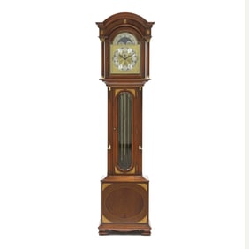 James Stewart Armagh, Nine Tube Inlaid Mahogany Tall Case Clock