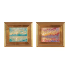 Scott S. Jones (American), Two Atmospheric Seascapes (two works)