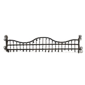Vintage Scrolled Iron Fire Fender
