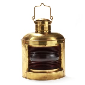 Vintage Brass Perko Marine Lantern