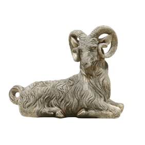 Cast Stone Recumbent Ram
