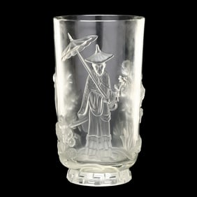Verlys, Chinoiserie Glass Vase