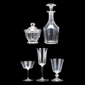 (29) Pieces of Baccarat Crystal Stemware and Servingware