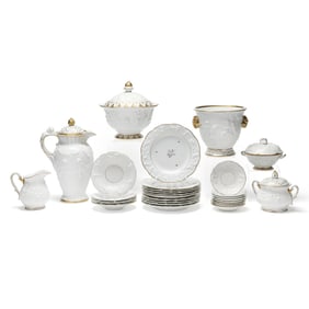 Set of Vintage Gilt Capodimonte Style Porcelain