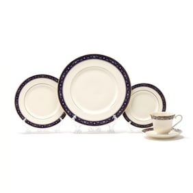 Minton Edinburgh Dark Blue China Service for Twelve