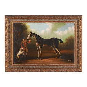 A Contemporary Decorative Equestrian Painting