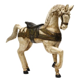 Carousel Style Carved and Painted Horse