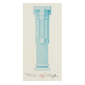 Frank Lloyd Wright (American, 1869 -1959), Unity Temple Poster