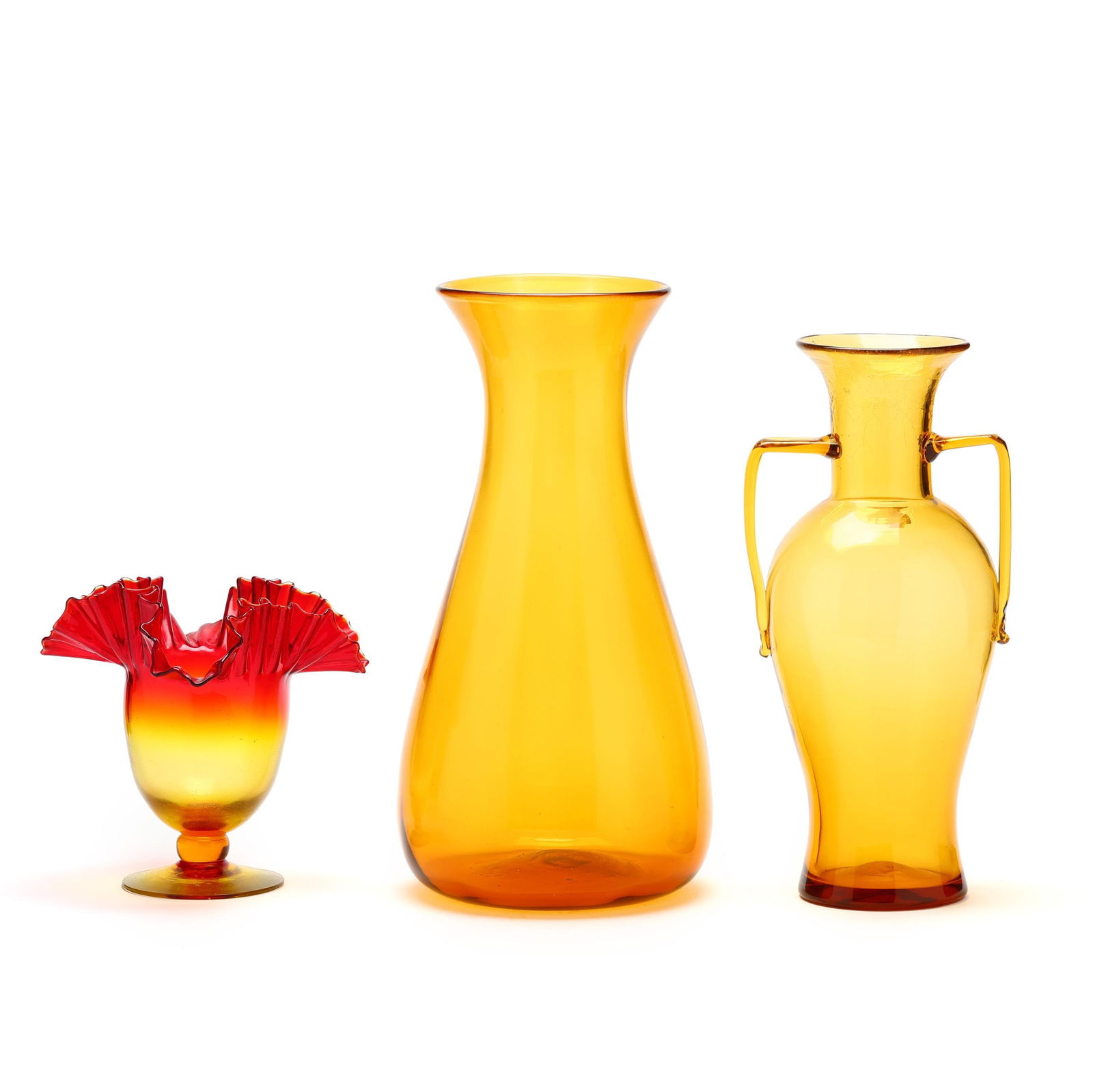 Three Blenko Glass Vases (1 of 6)