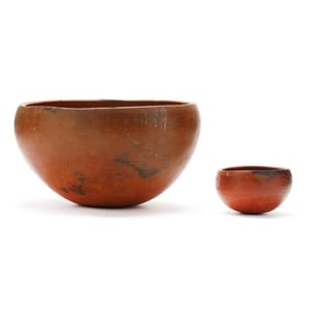 Attributed Louisa "Ma Lou" Jones O.D. (Jamaican, 1912-1992), Two Terracotta Vessels