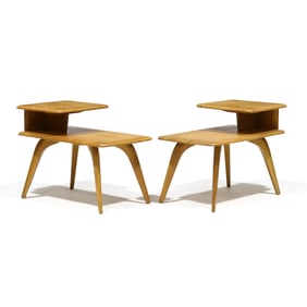 Heywood Wakefield, Pair of Mid-Century Step Side Tables