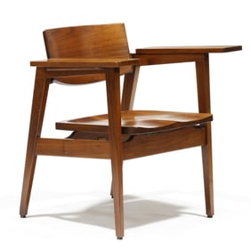 Gunlocke Company, Mid-Century Walnut Armchair
