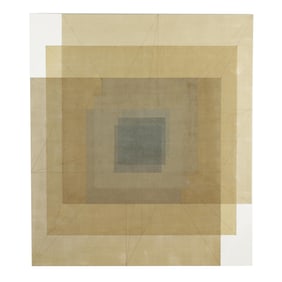 John Hiigli (American, 1943-2017), Large Geometric Painting