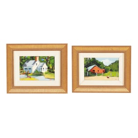 Linda Cheek (NC), Two Original Paintings