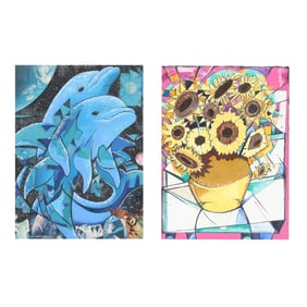 Eric Robert McRay (NC), Genesis / Still Life with Sunflowers (Two Works)
