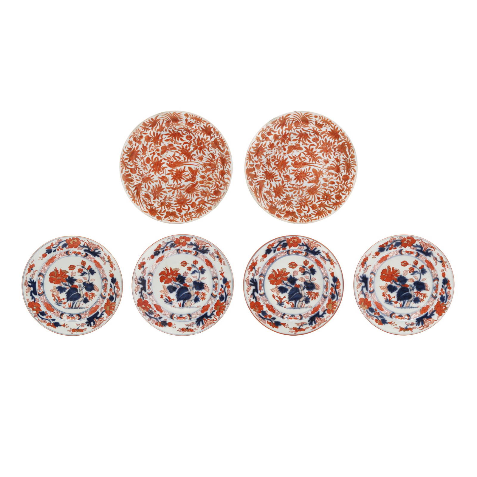 A Selection of Six Chinese Export Porcelain Plates