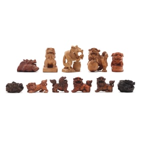 A Collection of Eleven (11) Japanese Netsuke