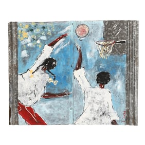 Leonard Jones (American, b. 1955), Pick-Up Game
