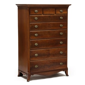 Federal Walnut Tall Chest of Drawers