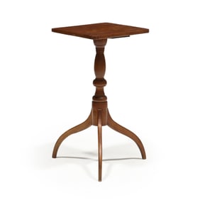 New England Federal Mahogany Candlestand