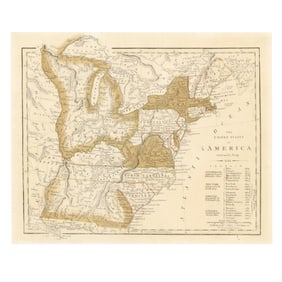 Wilkinson's Map of the United States, With State of Franklin