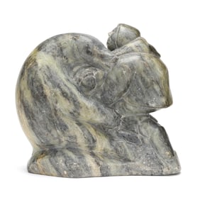 Tomasi Ken (Inuit, 20th century), Polar Bear and Inuk