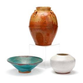 Jugtown Pottery (Seagrove, NC), Three Pottery Vessels