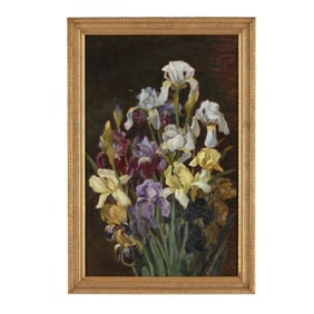 George Eastman Cook (American, 1867-1930), Still Life of Irises